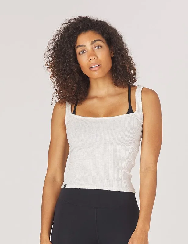 Fashionable and casual Comfort Tank: Oatmeal