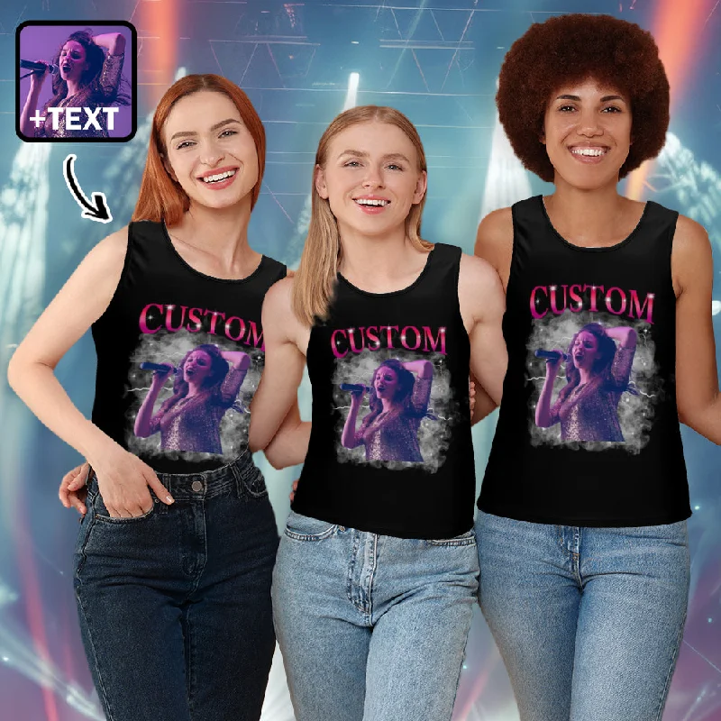 Fashionable and versatile Custom Your Idol Photo Concert Fan Carnival Tank Tops For Women&Men 30 Colors