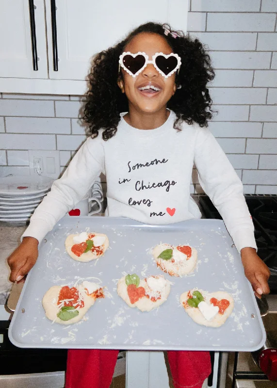 Soft Fabrics Someone In Chicago Loves Me Toddler Sweatshirt