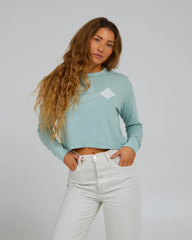 Dynamic Fashion Board Meeting L/S Crop - Cloud Blue
