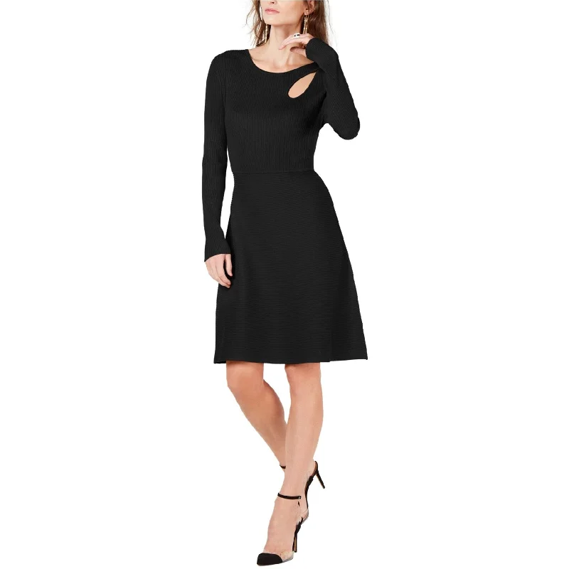 American Style I-N-C Womens Cutout Sweater Dress