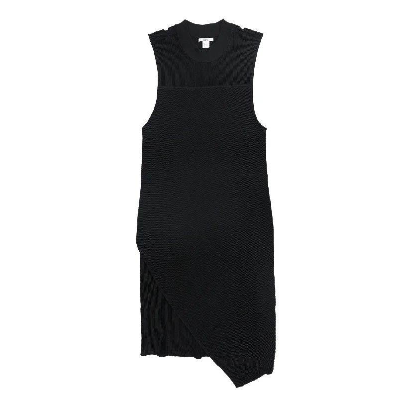 Celebrity Style bar III Womens Ribbed Sweater Dress, Black, Large