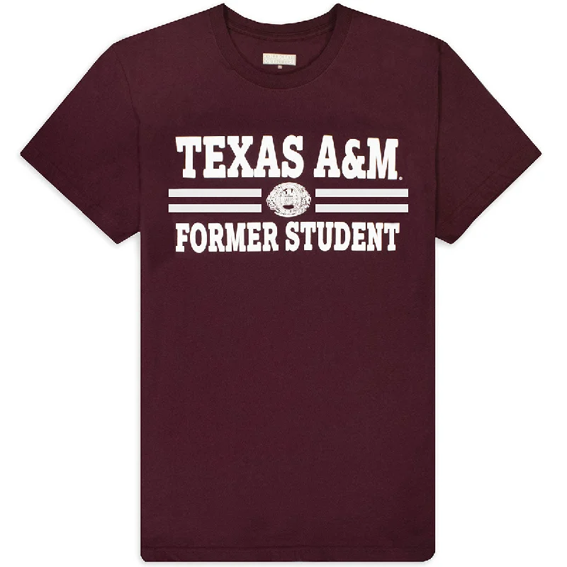 French Retro Texas A&M Former Student Double Bar T-Shirt