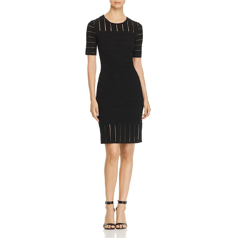 Editorial Design St. John Womens Ottoman Illusion Sweater Dress