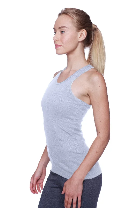 Fashion Trend Women's All-American Racerback Tank Top (Heather Grey)