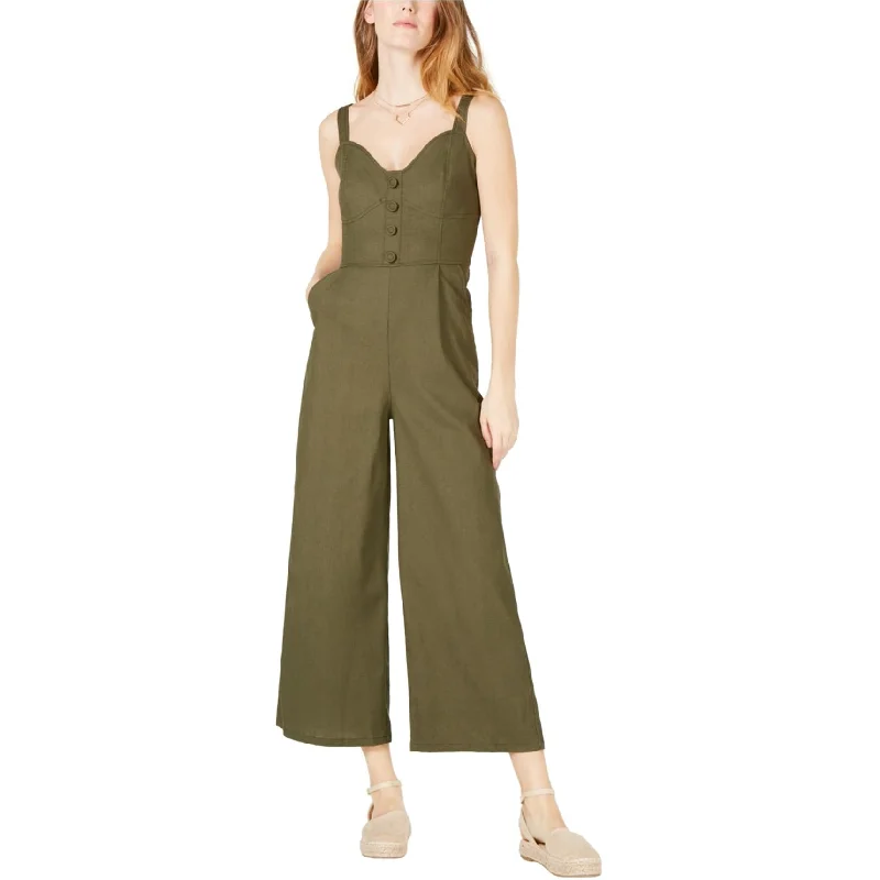 Stylish Ease Moon River Womens Corset Jumpsuit, Green, Small
