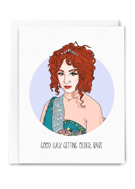 Feminine Charm Good Luck Birthday Card