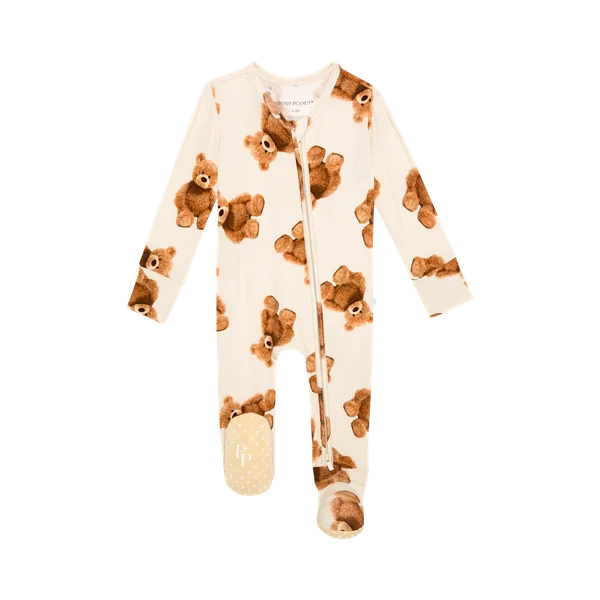 Cute Design Posh Peanut Zipper Footie | Freddy Teddy