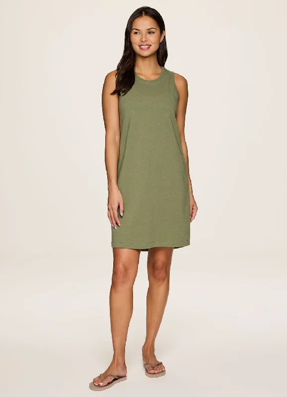 Street Letter Style Seaside French Terry Dress