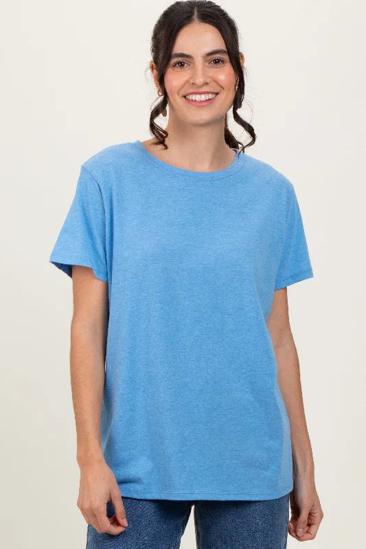 Creative Style Blue Basic Tee