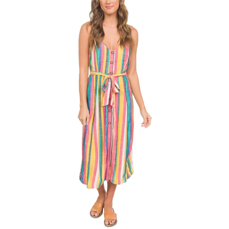 Soft Layers Hurley Womens Sara Blouson Midi Dress