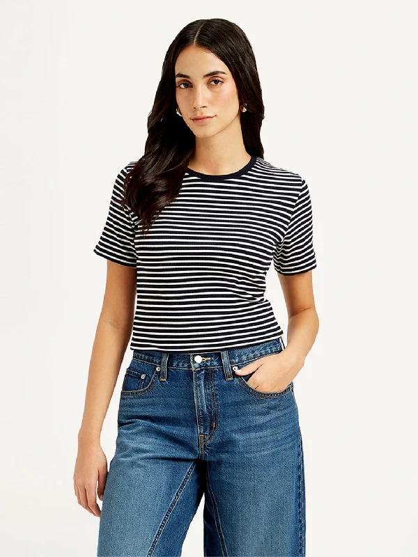 Advanced Customization Women's Striped Slim Fit T-Shirt