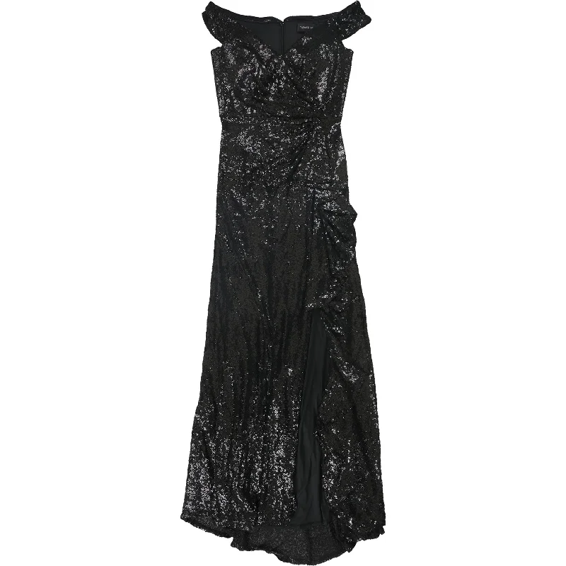 Basic Version Tadashi Shoji Womens Sequin Gown Dress