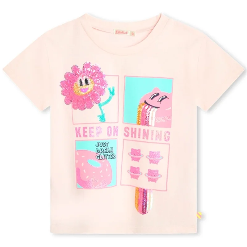 Comfortable And Simple Billieblush Pink Pale T-shirt