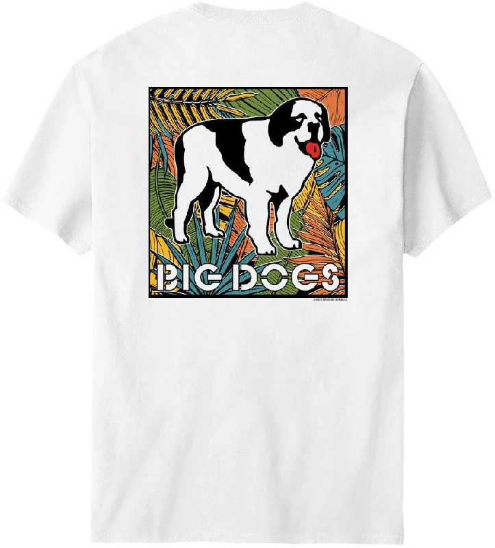 Fashionable And Fashionable Big Dogs Tropical Logo T-Shirt