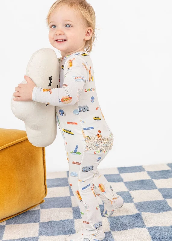 Warm Winter Series Chicago Field Trip Ruffle Footie