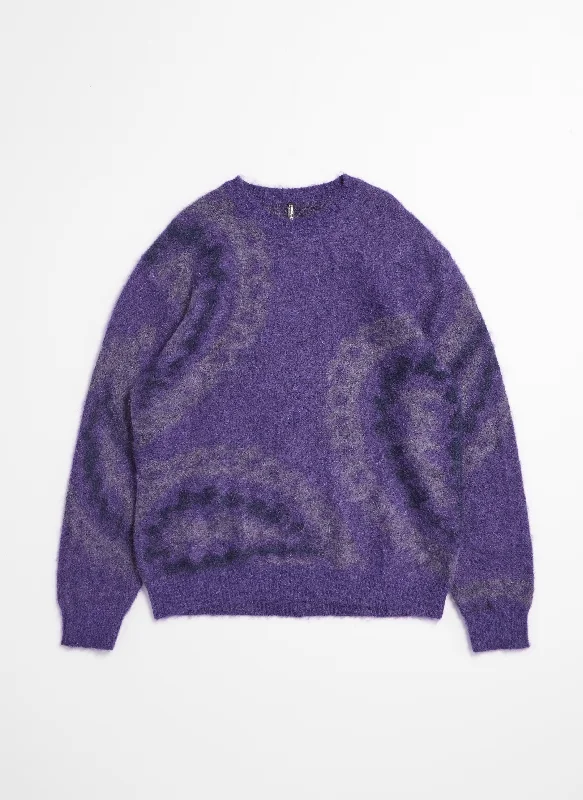 Breezy Style Mohair Paisley Pullover