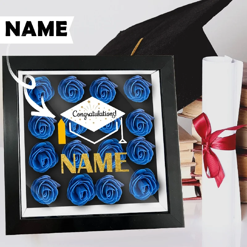 Fresh Comfort Custom Name Bachelor Cap Graduation Cover Flower Shadow Box Display Personalized Graduation Gift Decorations Fresh Comfort Custom Name Bachelor Cap Graduation Cover Flower Shadow Box Display Personalized Graduation Gift Decorations