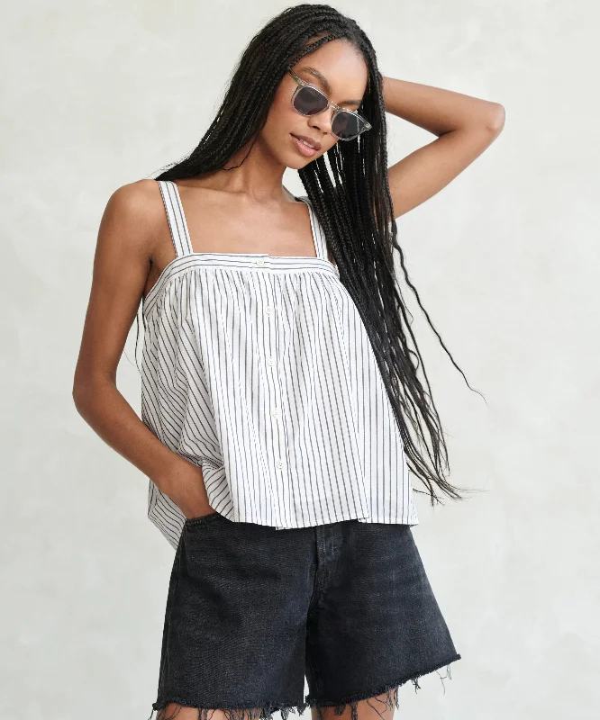 Comfy Chic Button Tank
