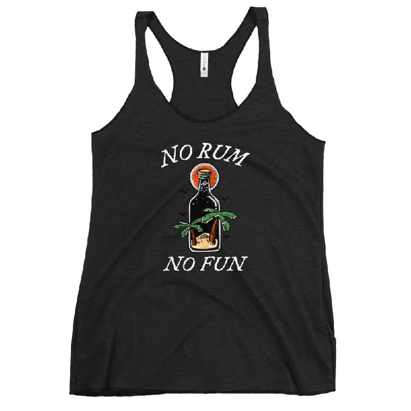 Sports Comfort Style "No Rum, No Fun" Racerback Tank