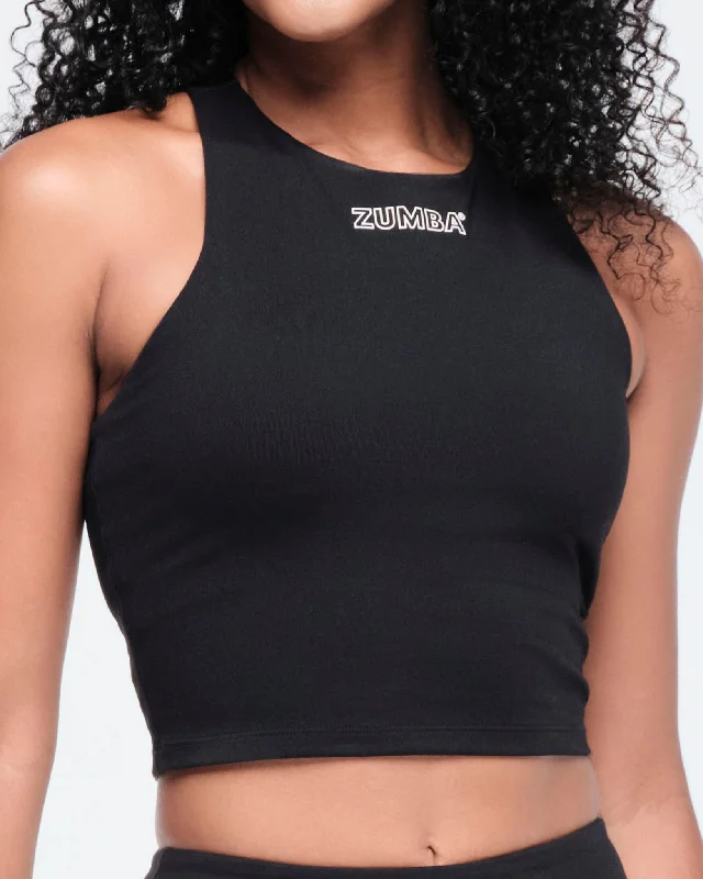 Modernism Funscape High Neck Crop Tank