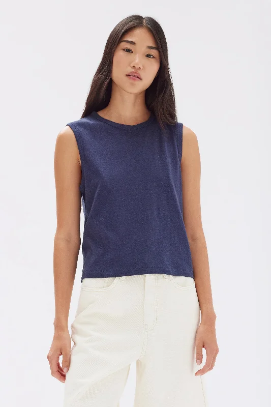 Minimal Style Kiana Linen Tank