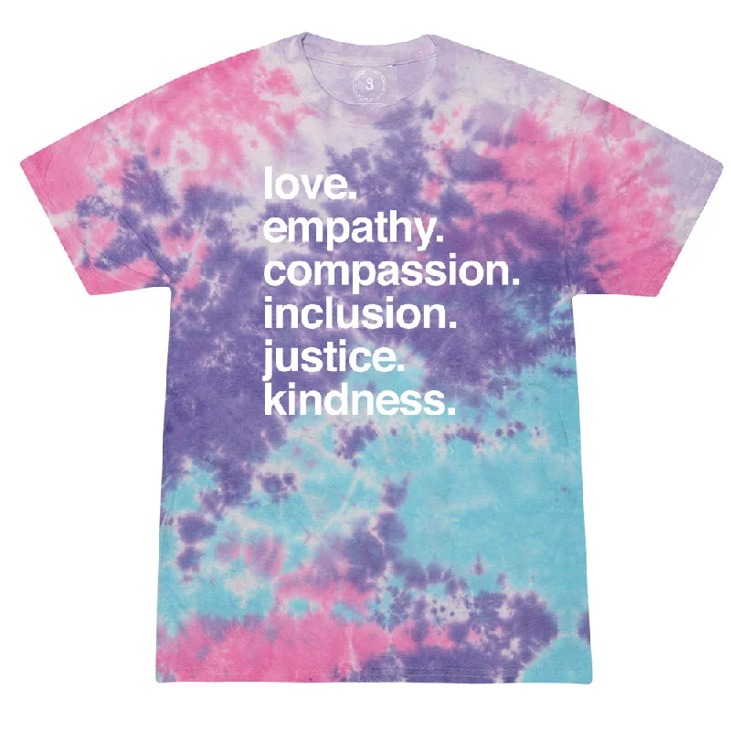 Noble And Elegant 'Kindness is' Tie Dye Classic Tee