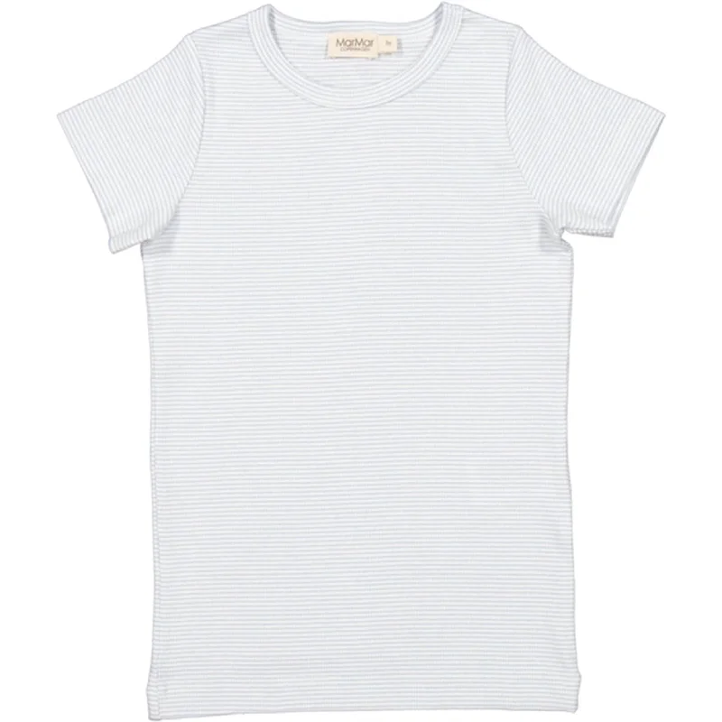 Short Design MarMar Modal Fine Rib Fresh Air Stripe Tago T-shirt