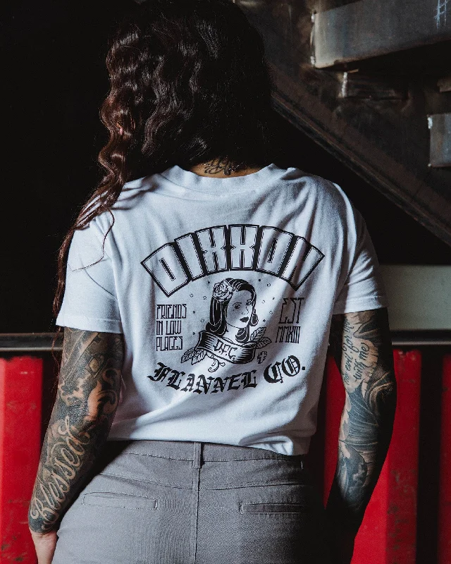 Unique prints Women's Maria Crop Top - White