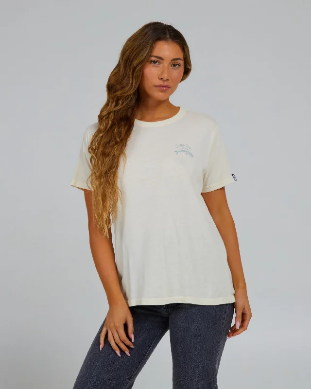 Elegant And Noble Love Bite Boyfriend Tee - Off White
