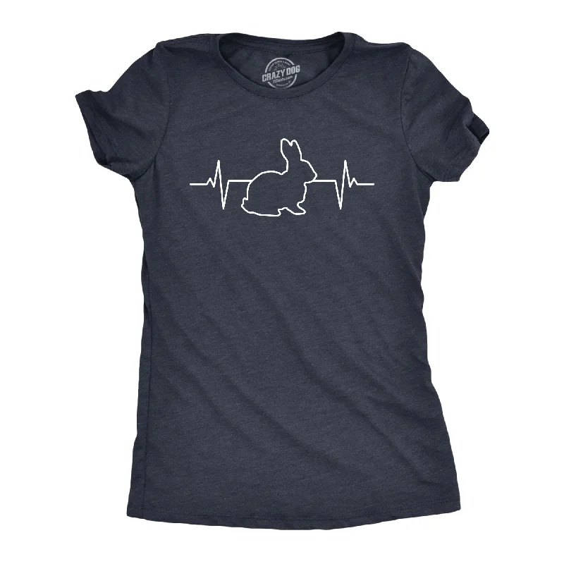 Nightclub Style Rabbit Heart Beat Women's T Shirt