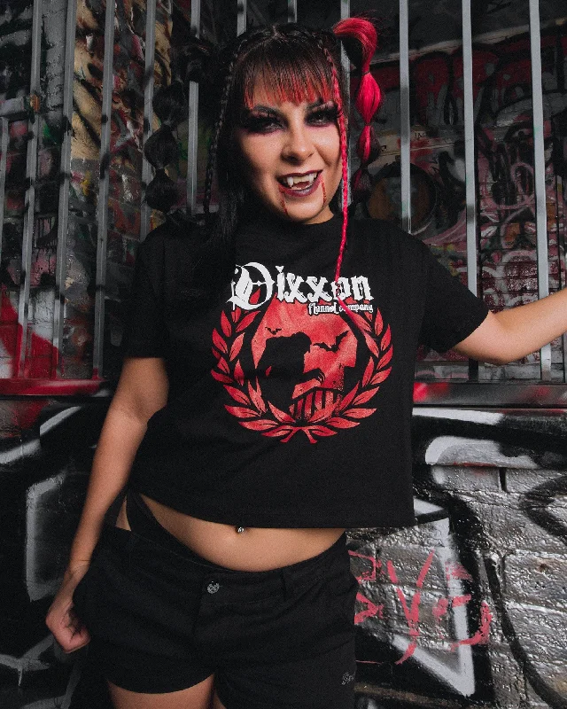 Sweet Style Women's Nosferatu Crop Top - Black
