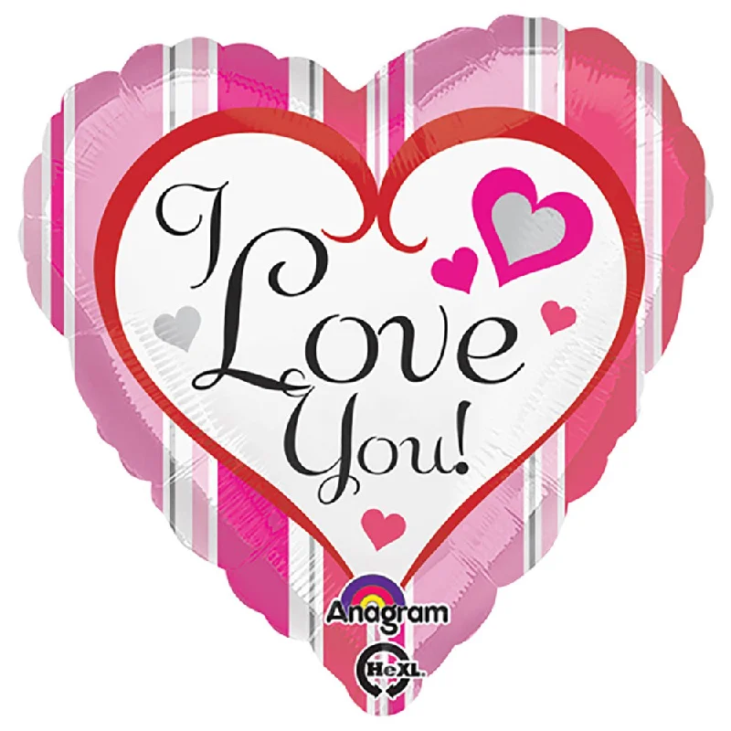 Sports Casual Style 18 inch PINK STRIPES LOVE YOU