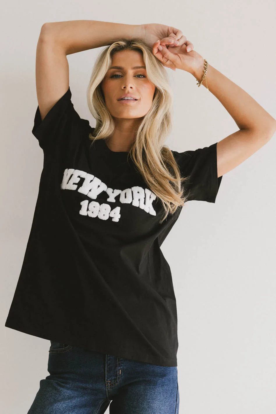High-end Fabrics NYC Textured Graphic Tee