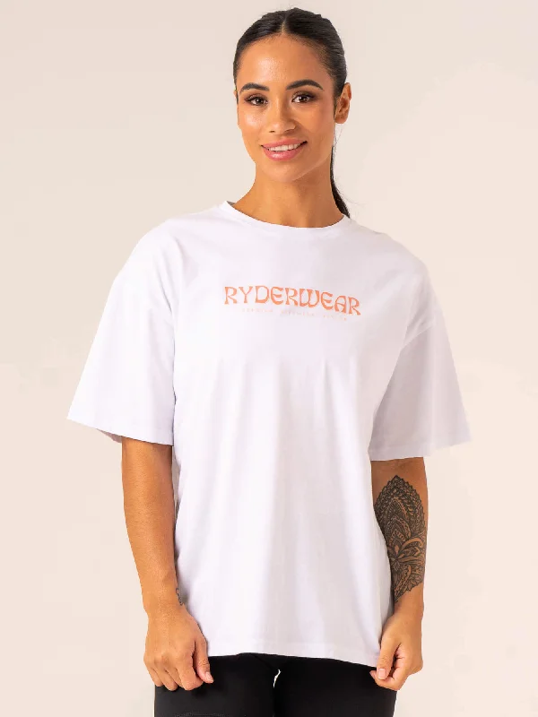 Celebrity Picks Retro Oversized T-Shirt - White