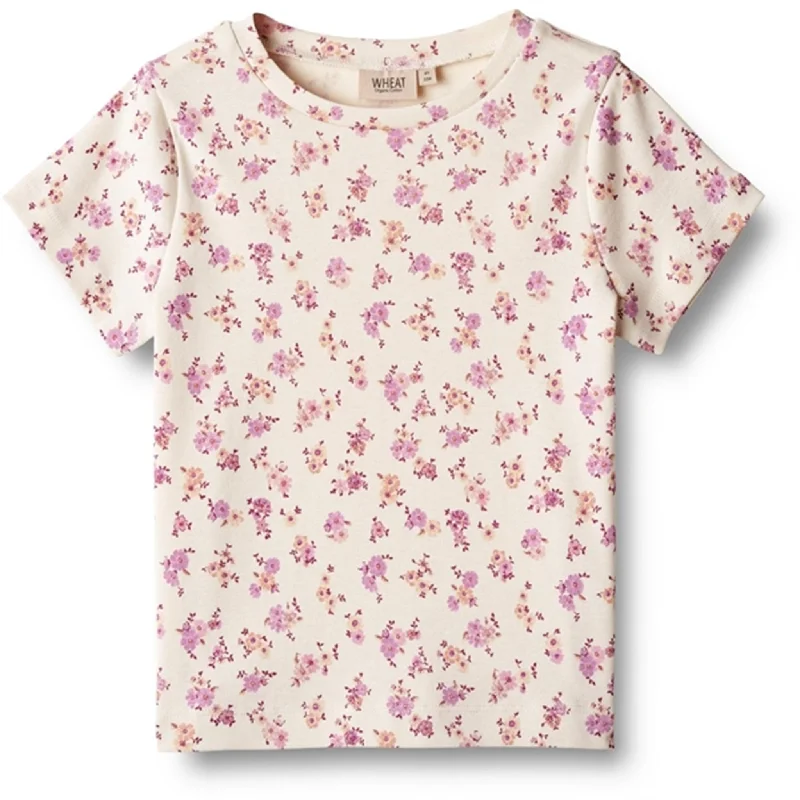 Cozy Outerwear Wheat Shell Flowers T-shirt Manna