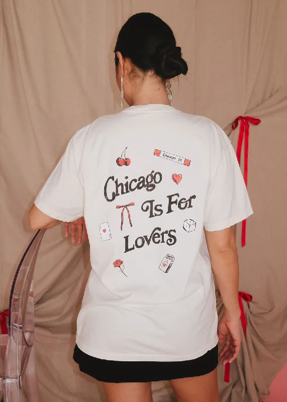 Editorial Design Chicago Is For Lovers Icons Garment-Dye Tee