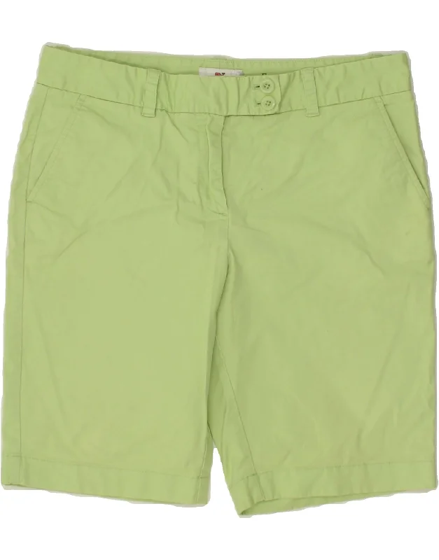 Fashionable In The Times VINEYARD VINES Womens Chino Shorts US 6 Medium W32  Green Cotton