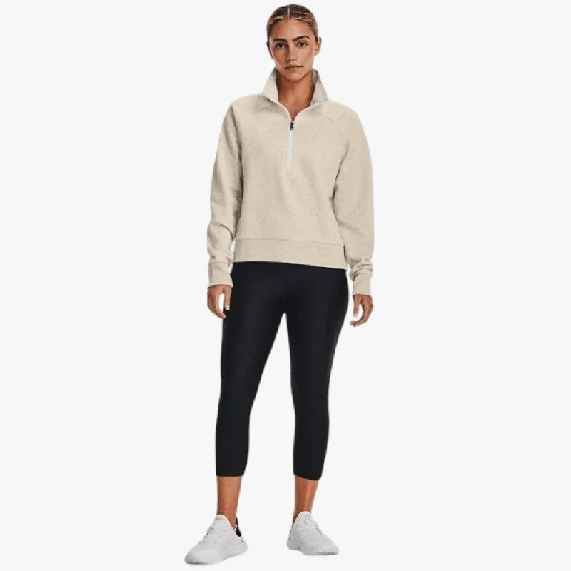 Elegant Temperament Under Armour Womens Rival Fleece Hz Sweater Oatmeal 784