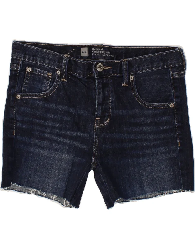 Versatile Items MOSSIMO Womens Boyfriend Denim Shorts US 2 XS W32 Navy Blue Cotton