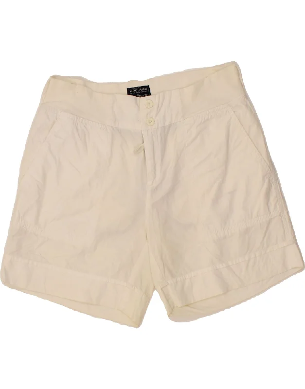Lace Design WOOLRICH Womens Chino Shorts W31 Large  White