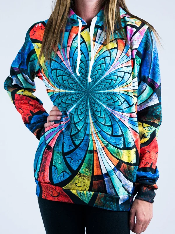Simple Comfort Optical Stained Glass Unisex Hoodie