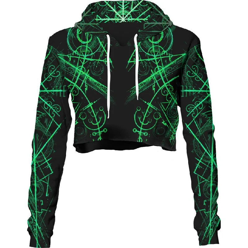 High-end Wear Veldismagn Crop Hoodie