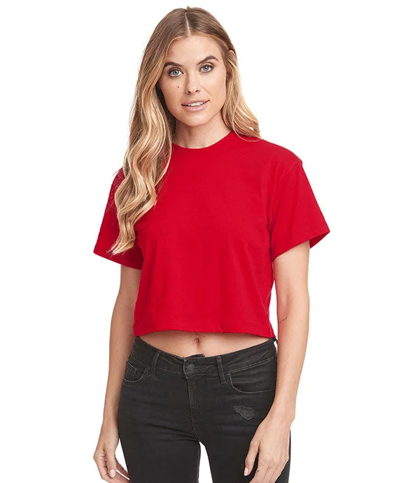 Classic Retro 1580NL - Next Level Ladies Ideal Crop T-Shirt | Red