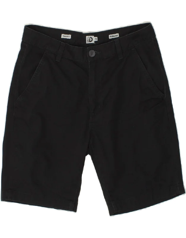 Basic Comfort DACK'S Womens Regular Fit Chino Shorts IT 46 Large W32 Black Cotton