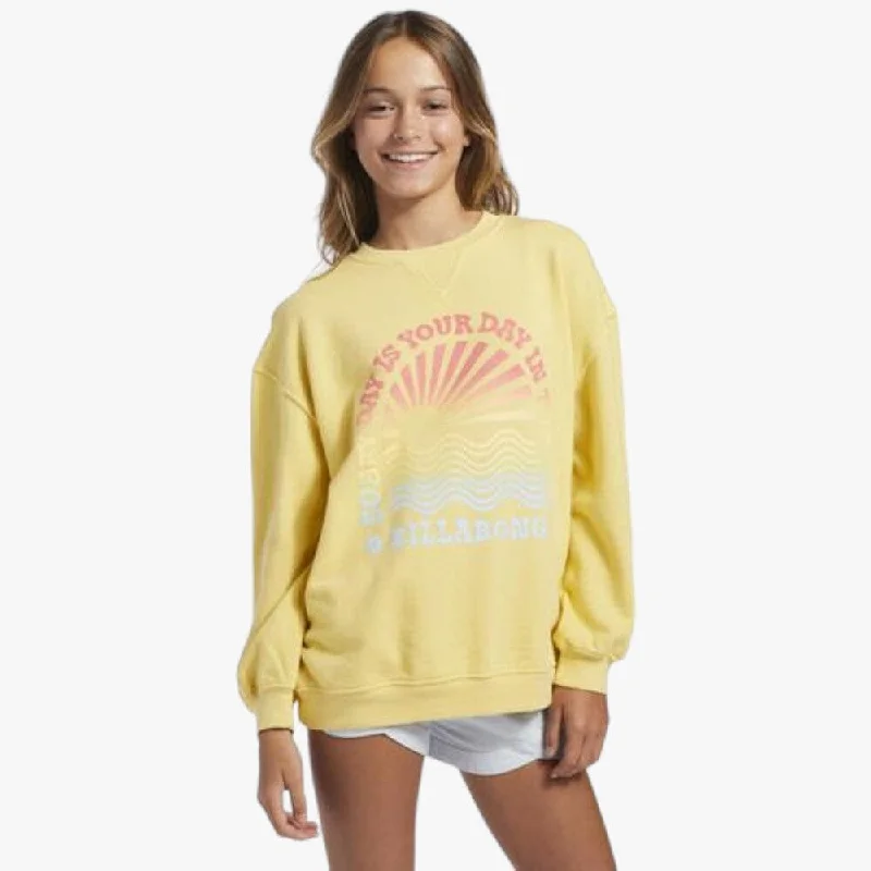 Design Perception Billabong Womens Making Waves Sweater Yellow