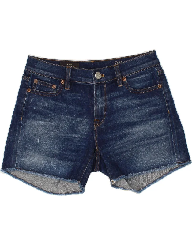 Spring Fashion J. CREW Womens Denim Shorts W26 Small Navy Blue Cotton
