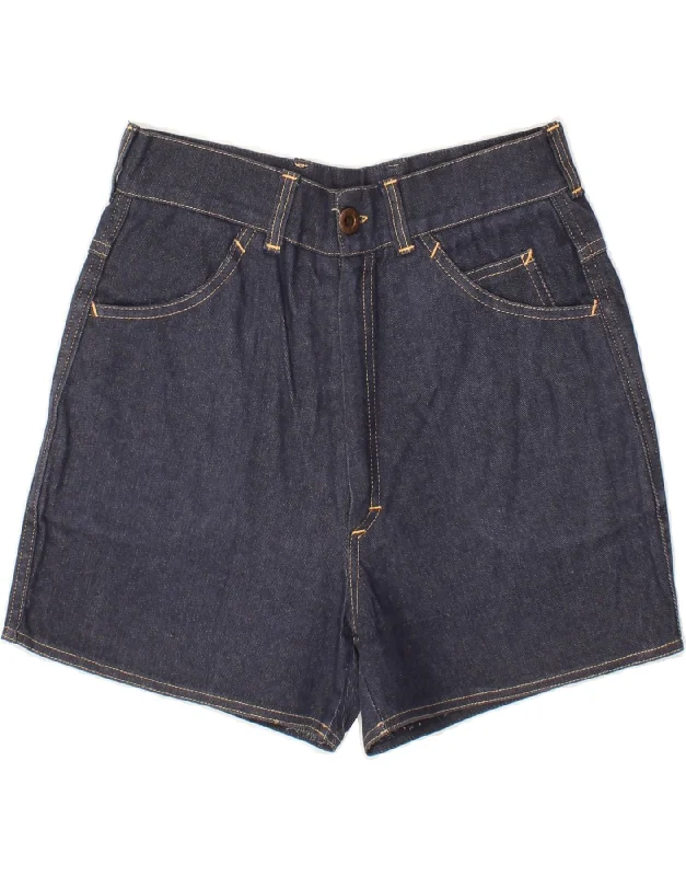 Weekend Style VINTAGE Womens Denim Shorts IT 44 Medium W26 Navy Blue