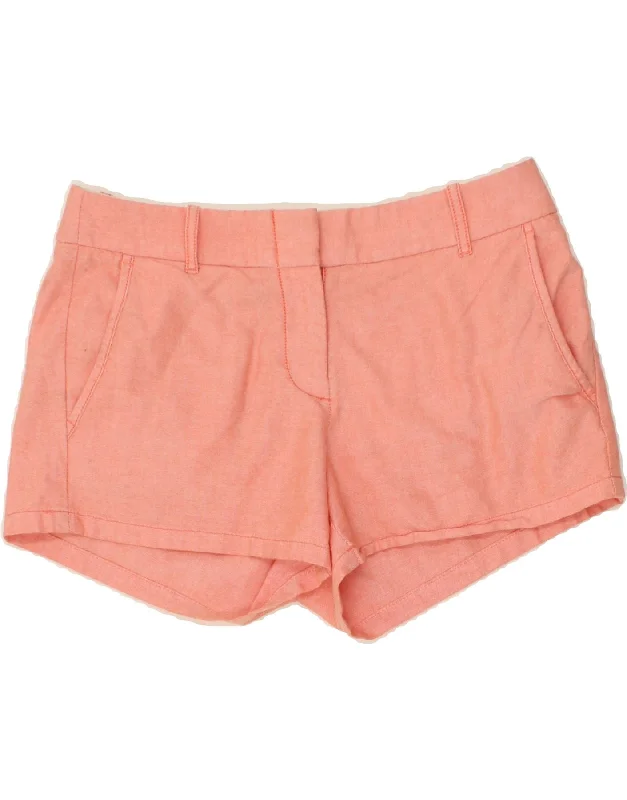 Street Fashion J. CREW Womens Chino Shorts US 2 XS W30  Pink Cotton