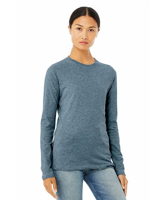 Luxury Style B6500 - Bella + Canvas Ladies Jersey Long-Sleeve T-Shirt | Heather Deep Teal Luxury Style B6500 - Bella + Canvas Ladies Jersey Long-Sleeve T-Shirt | Heather Deep Teal
